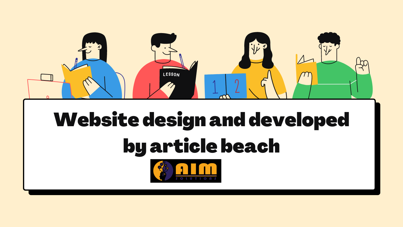 website design and developed by article beach